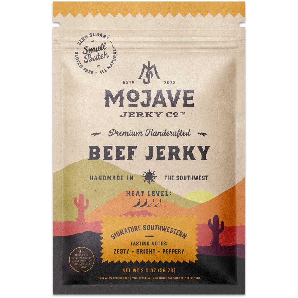 Mojave Jerky Co. Signature Southwestern Beef Jerky Snack - Sugar Free