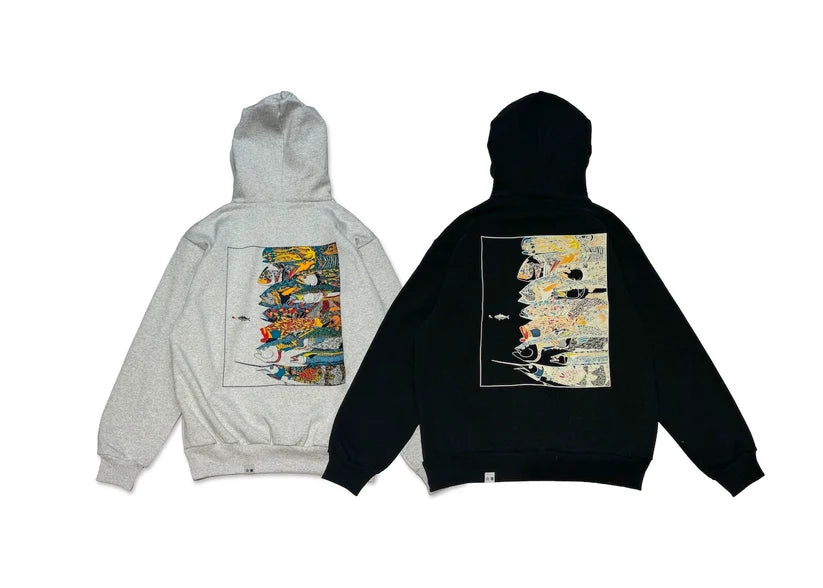 Navy Apparel - School of Fish Hoodie